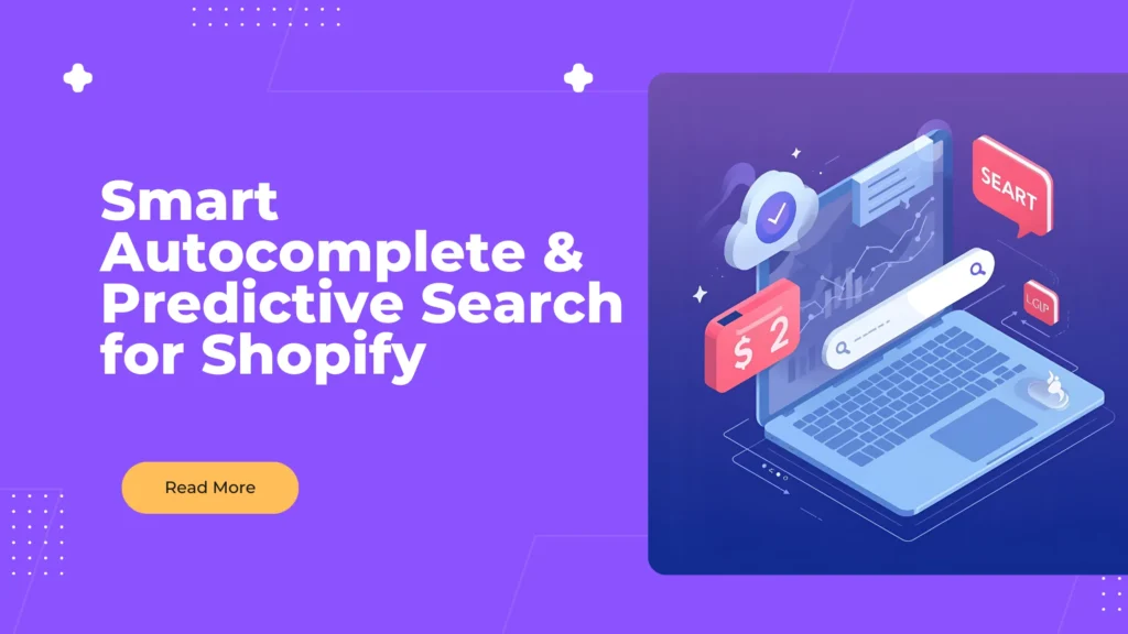 Shopify storefront search bar showing live suggestions